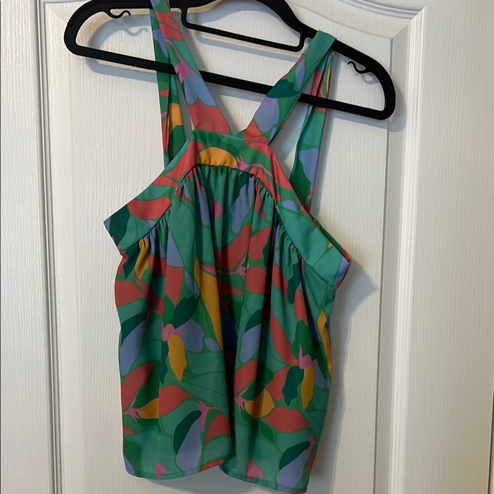 Pink Lily Multicolor Patterned Top